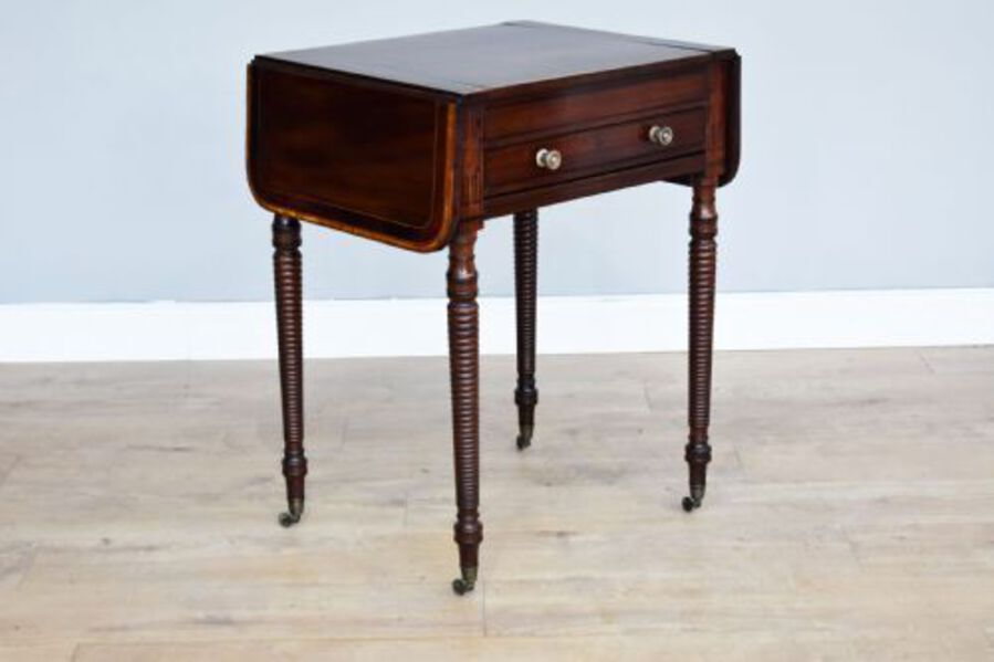 Antique Regency Mahogany Games Table