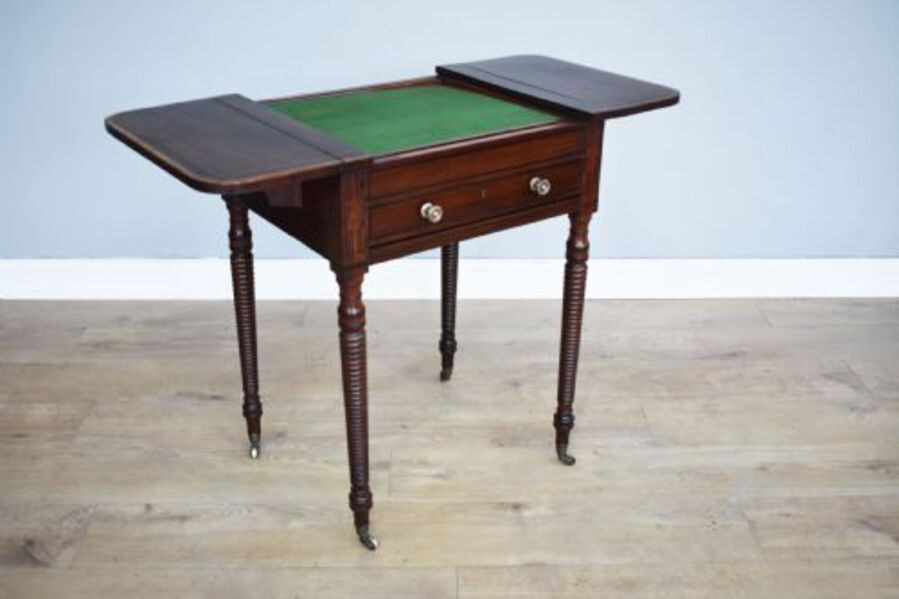 Antique Regency Mahogany Games Table
