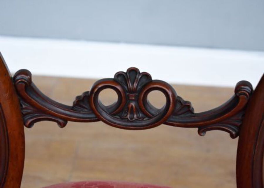 Antique Set of 4 Victorian Rosewood Dining Chairs