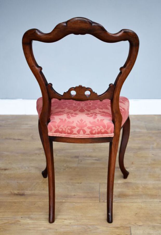 Antique Set of 4 Victorian Rosewood Dining Chairs