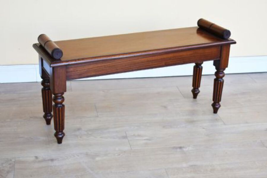 Victorian Mahogany Window Seat