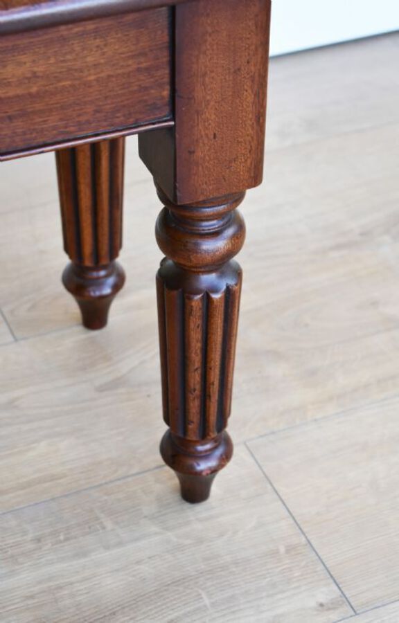 Antique Victorian Mahogany Window Seat