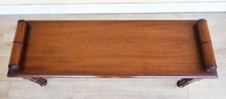 Antique Victorian Mahogany Window Seat