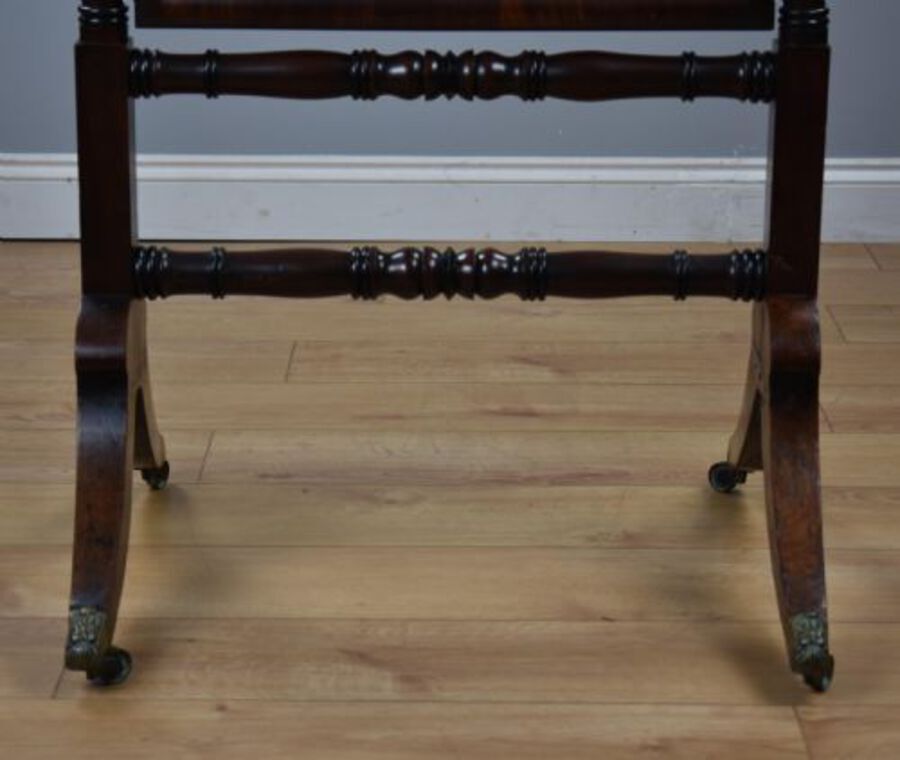 Antique Regency Mahogany Framed Cheval Mirror