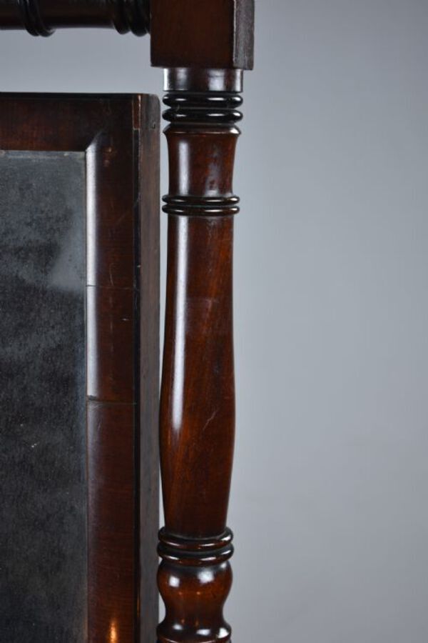 Antique Regency Mahogany Framed Cheval Mirror