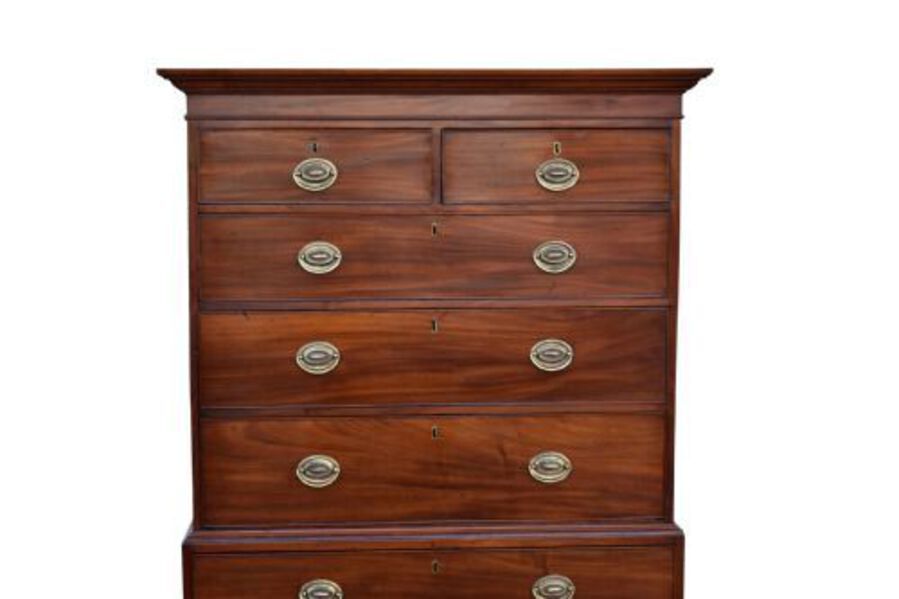 Antique George III Mahogany Chest on Chest