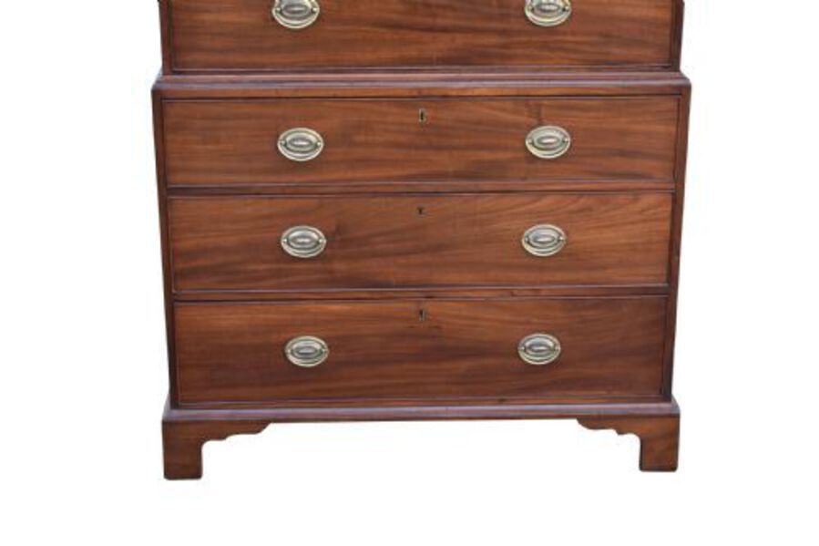 Antique George III Mahogany Chest on Chest