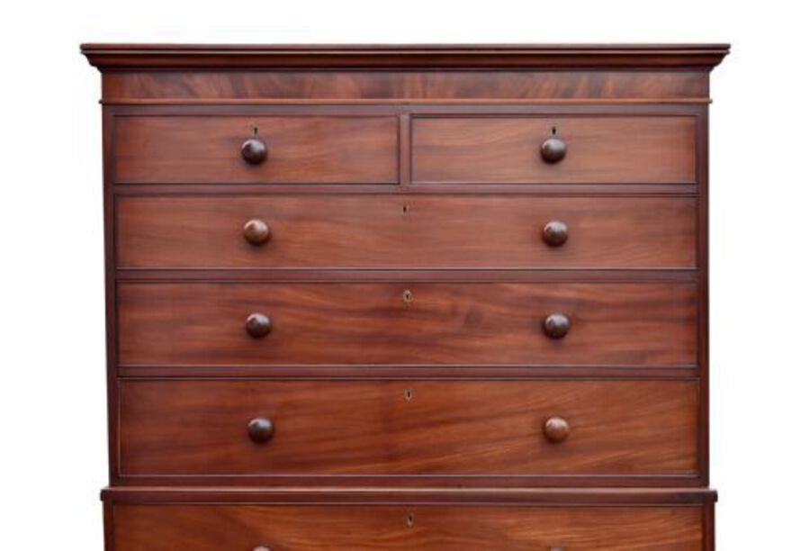 Antique Victorian Mahogany Chest on Chest 