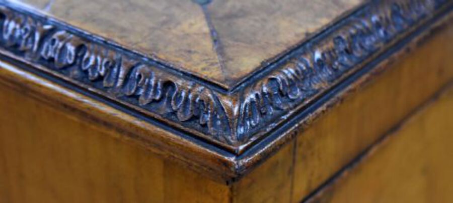 Antique Antique Burr Walnut Writing Table