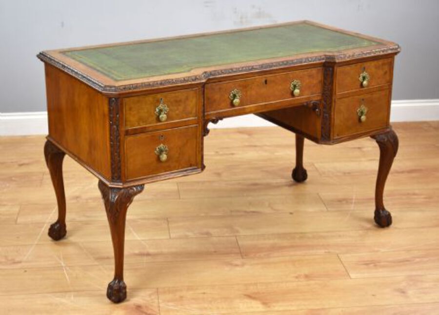 Antique Antique Burr Walnut Writing Table