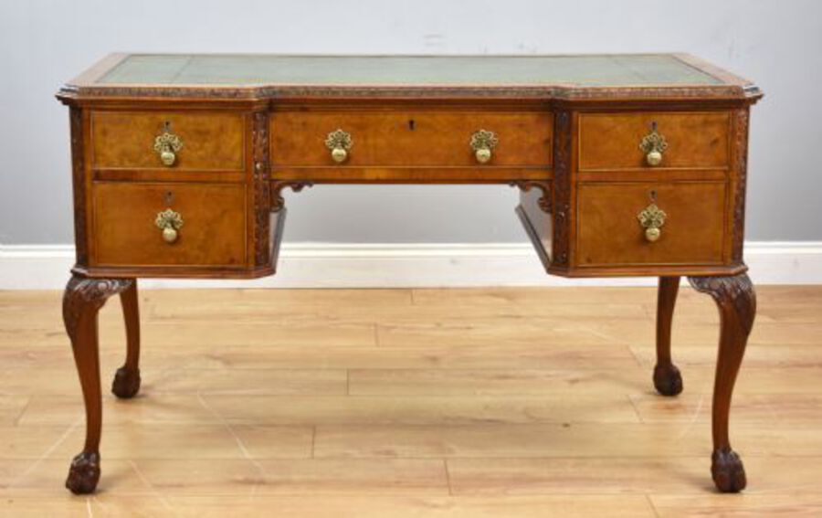 Antique Antique Burr Walnut Writing Table