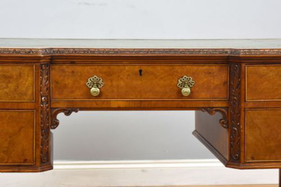 Antique Antique Burr Walnut Writing Table