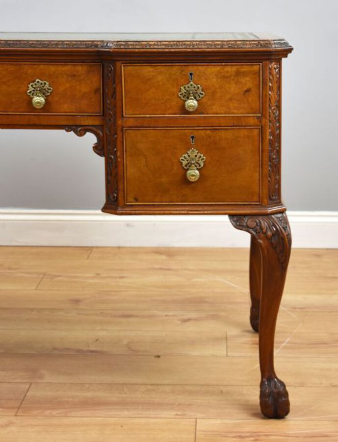 Antique Antique Burr Walnut Writing Table