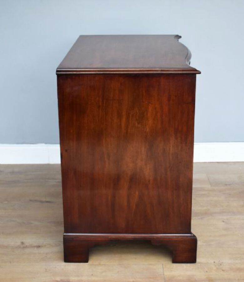 Antique George III Mahogany Serpentine Chest