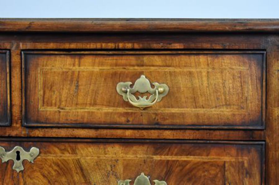 Antique George III Burr Walnut Chest of Drawers