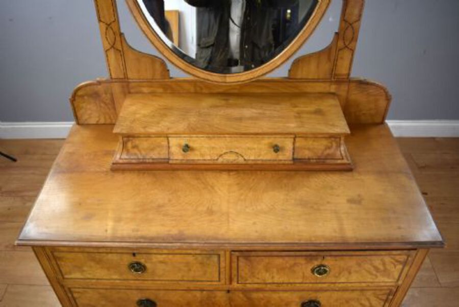 Antique Antique Pollard Oak Dressing Table