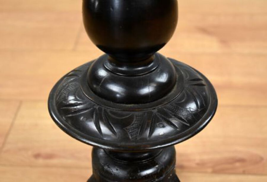 Antique Victorian Walnut Inlaid Chess Table