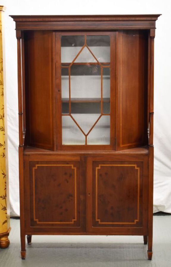 Edwardian Mahogany Display Cabinet