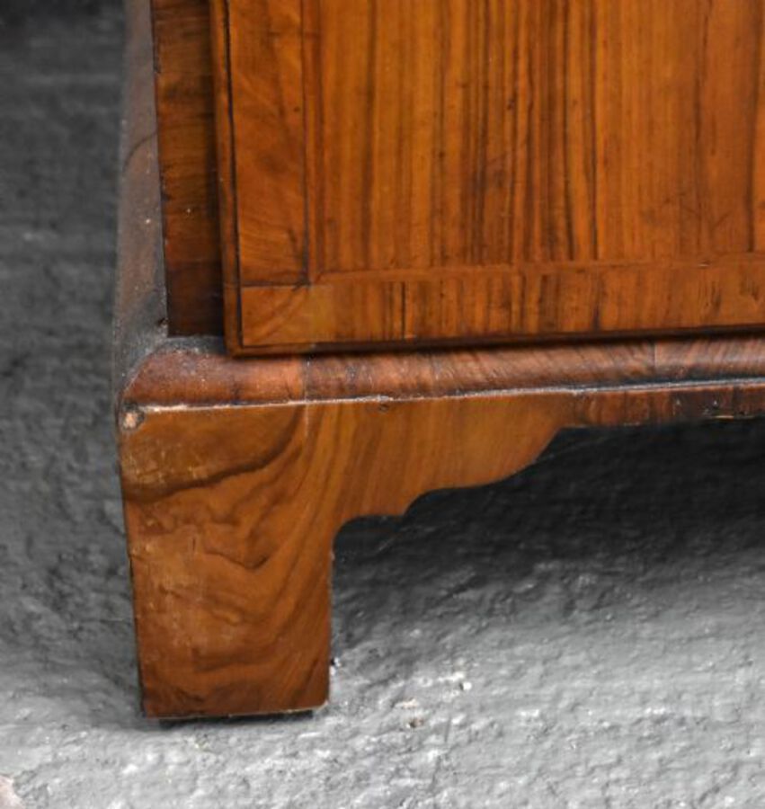 Antique George II Walnut Bureau Bookcase