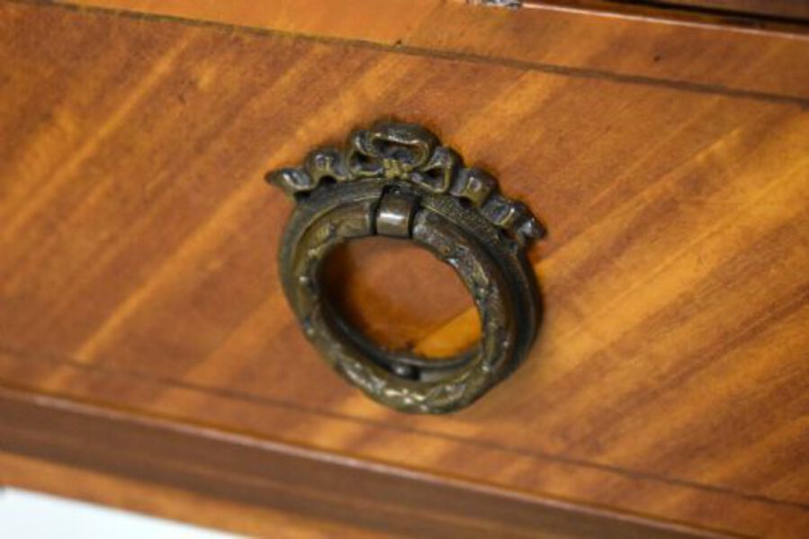 Antique Edwardian Satinwood Carlton House Desk