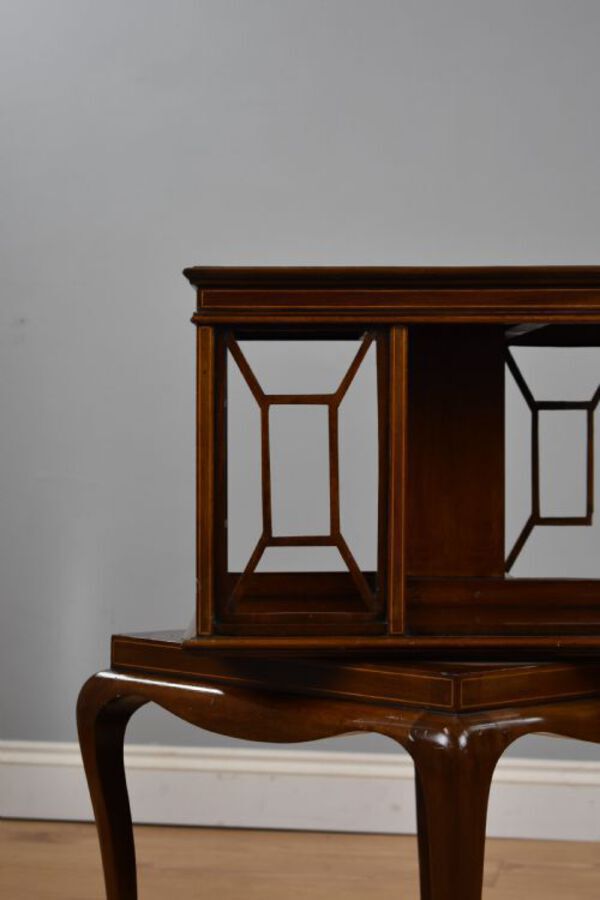 Antique Edwardian Mahogany Revolving Bookstand