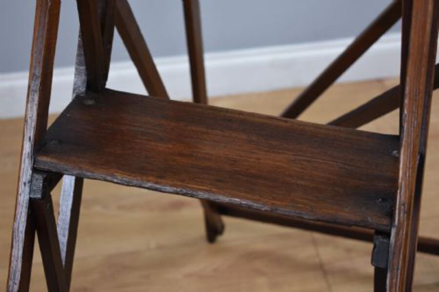 Antique Late 19th Century Hatherley Pine Step Ladders