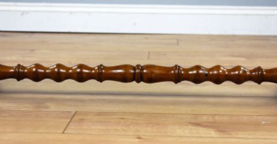 Antique Victorian Walnut and Parquetry Coffee Table