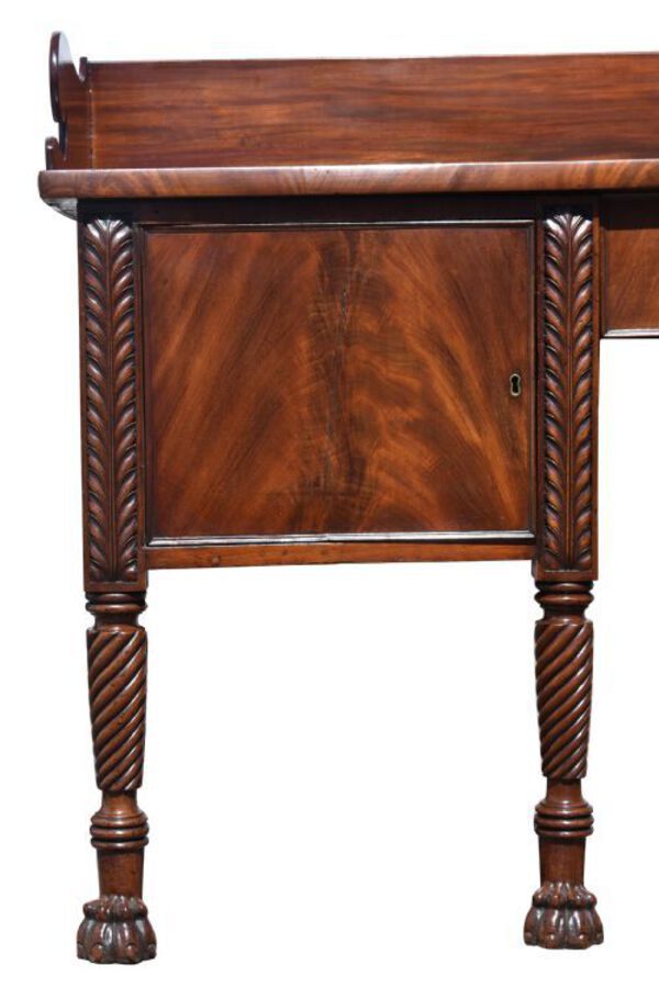 Antique Regency Flame Mahogany Sideboard