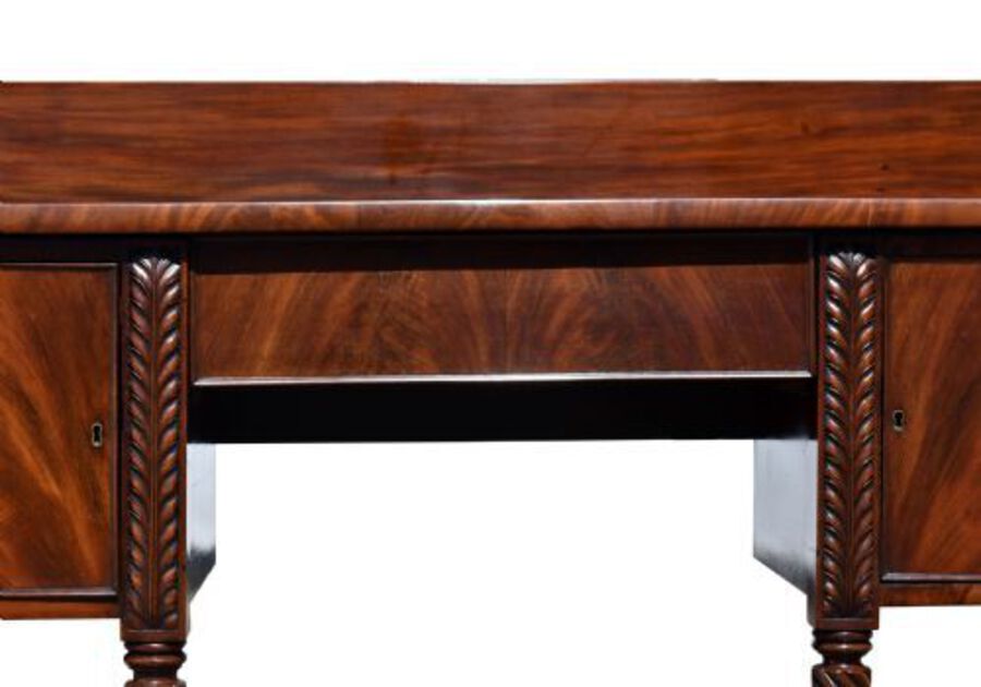 Antique Regency Flame Mahogany Sideboard