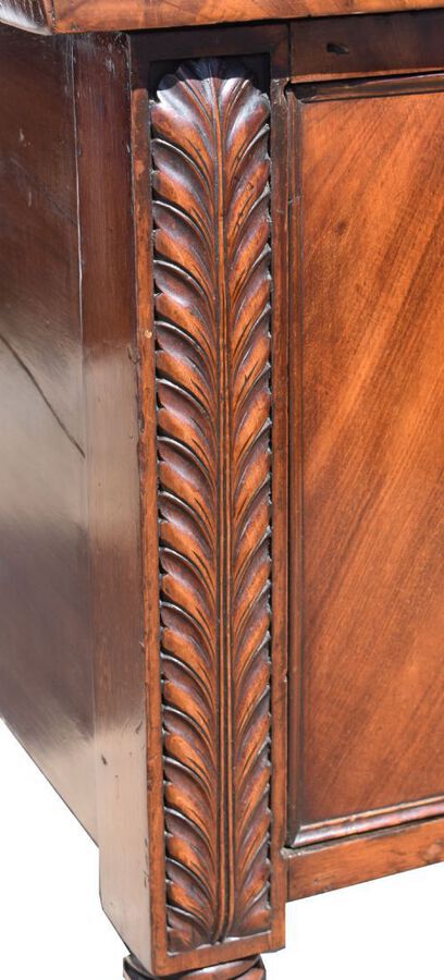 Antique Regency Flame Mahogany Sideboard