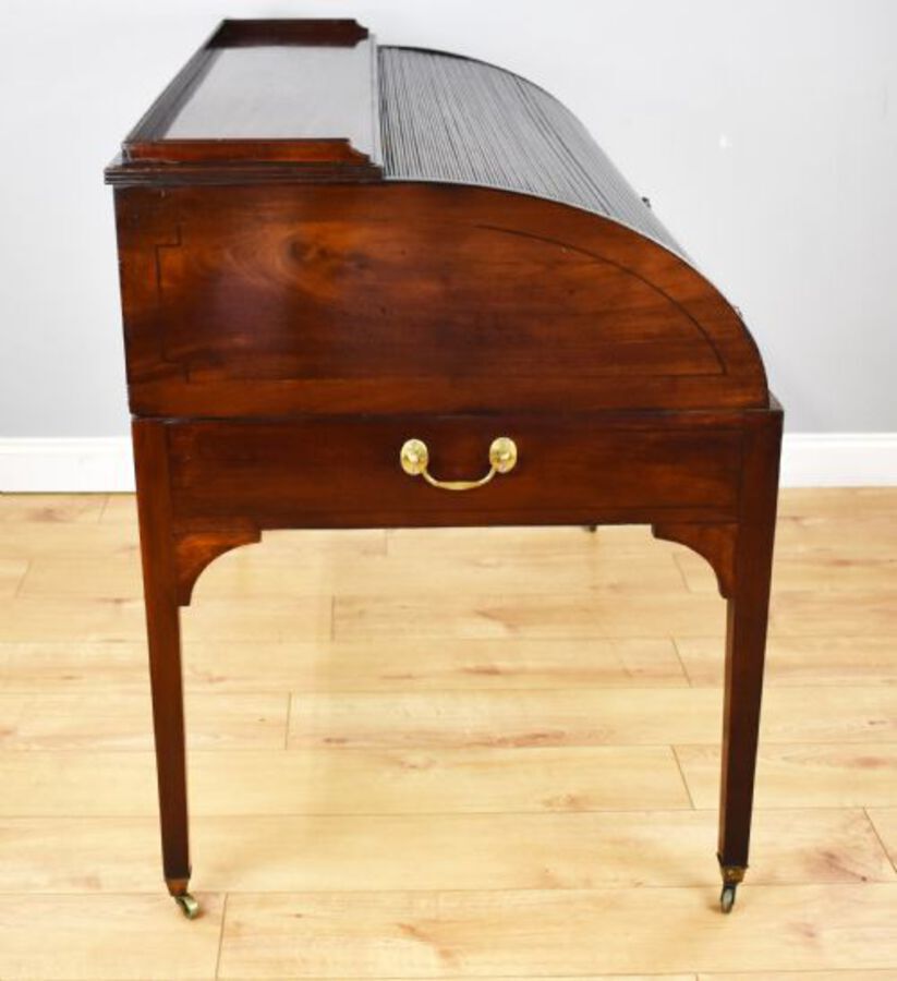 Antique Georgian Mahogany Roll Top Desk