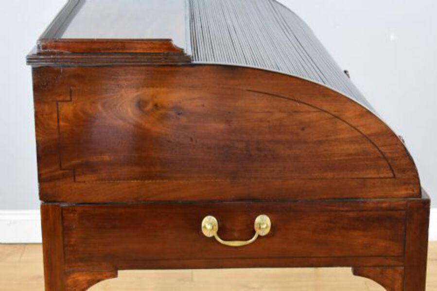 Antique Georgian Mahogany Roll Top Desk