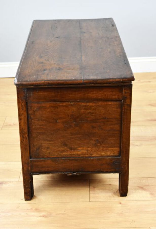 Antique Georgian Carved Oak Coffer
