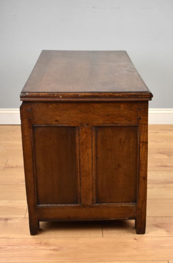 Antique Georgian Oak and Inlaid Coffer