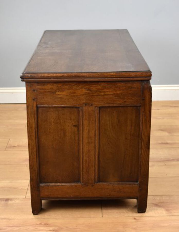 Antique Georgian Oak and Inlaid Coffer