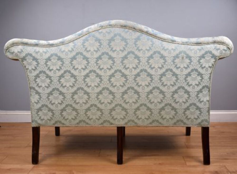 Antique George III Mahogany Chippendale Style Sofa