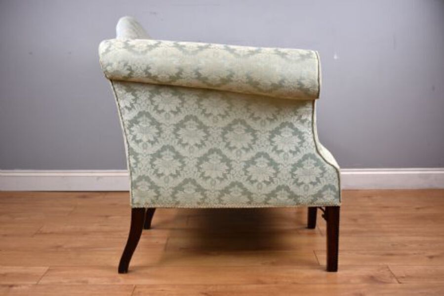 Antique George III Mahogany Chippendale Style Sofa