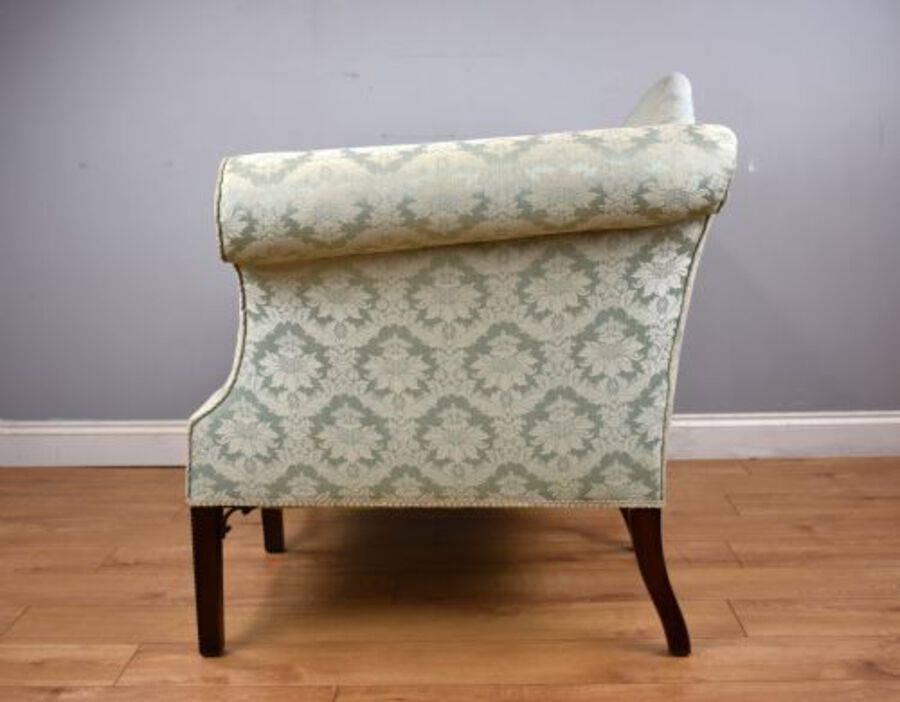 Antique George III Mahogany Chippendale Style Sofa