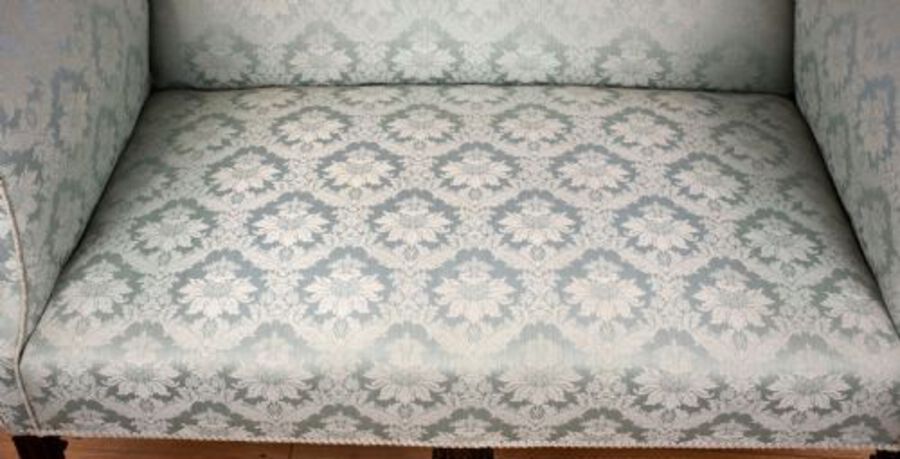 Antique George III Mahogany Chippendale Style Sofa