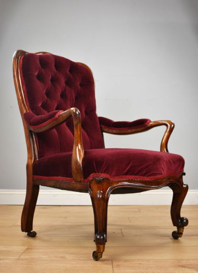 Victorian Mahogany Armchair 