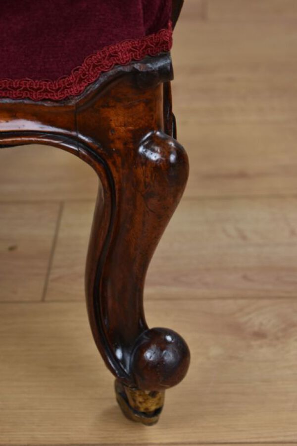 Antique Victorian Mahogany Armchair 