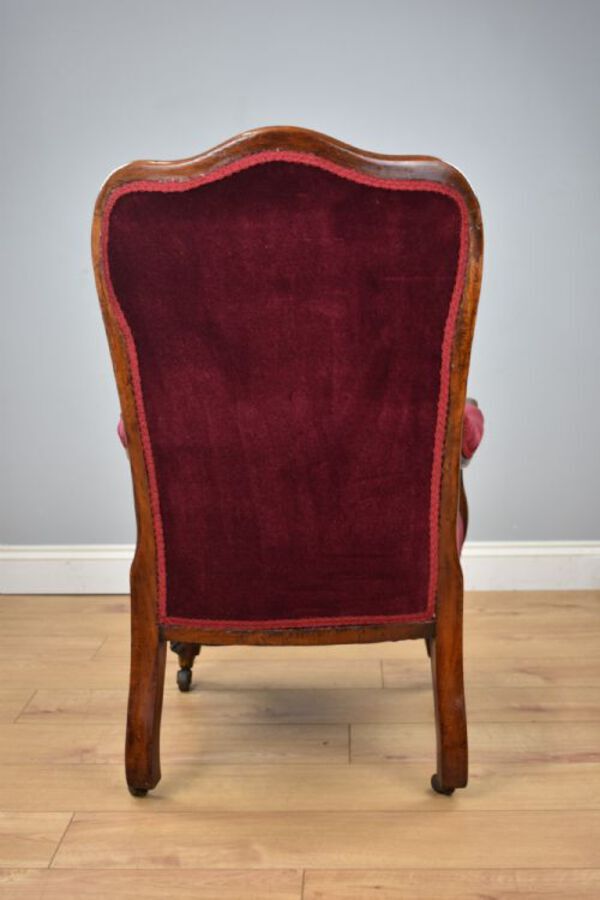 Antique Victorian Mahogany Armchair 