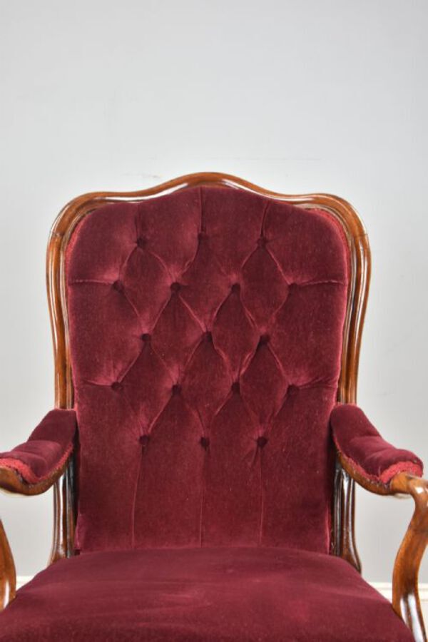 Antique Victorian Mahogany Armchair 