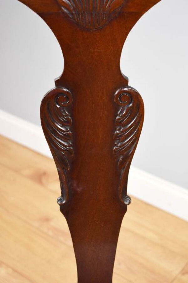Antique Set of 8 Queen Anne Style Mahogany Dining Chairs