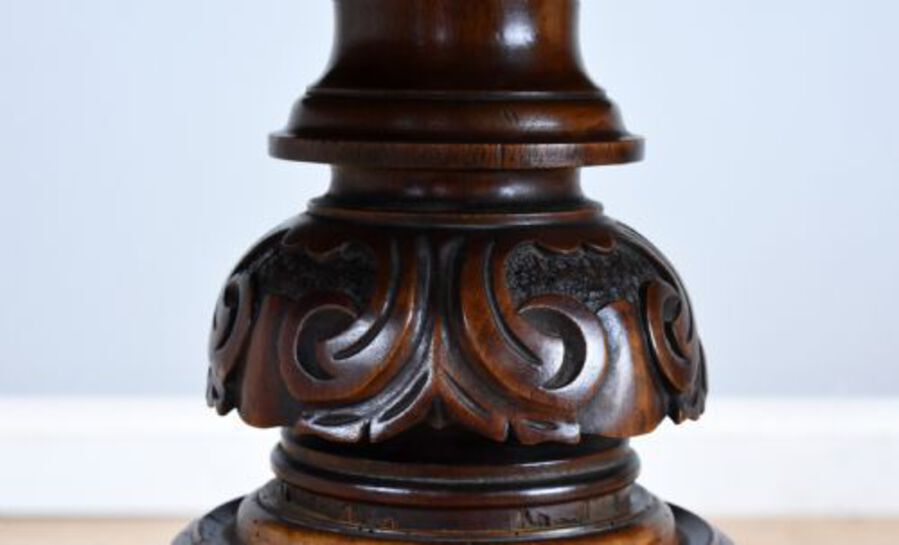 Antique Victorian Burr Walnut Breakfast Table