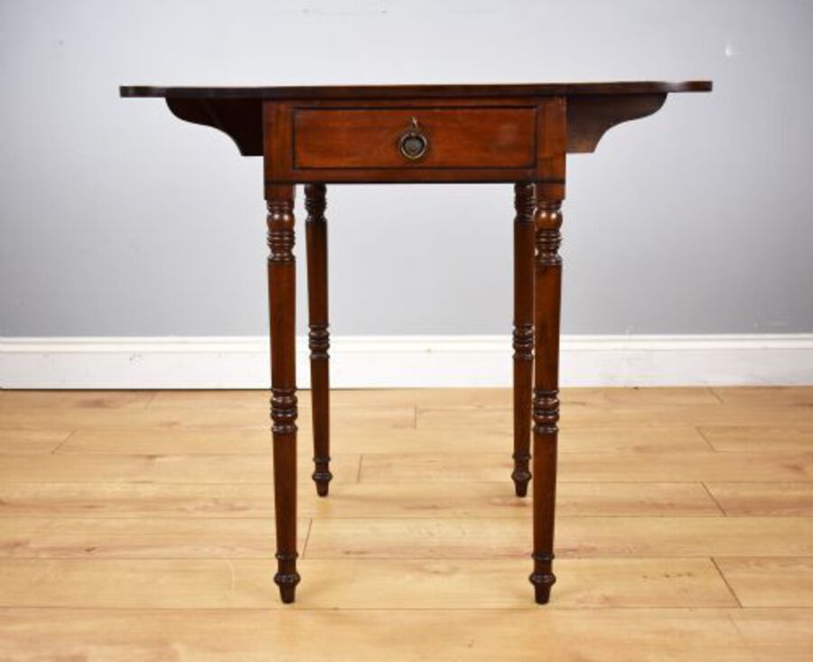 Antique Victorian Mahogany Pembroke/sewing table