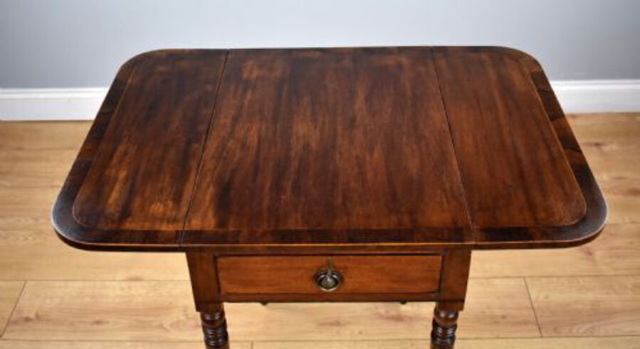 Antique Victorian Mahogany Pembroke/sewing table