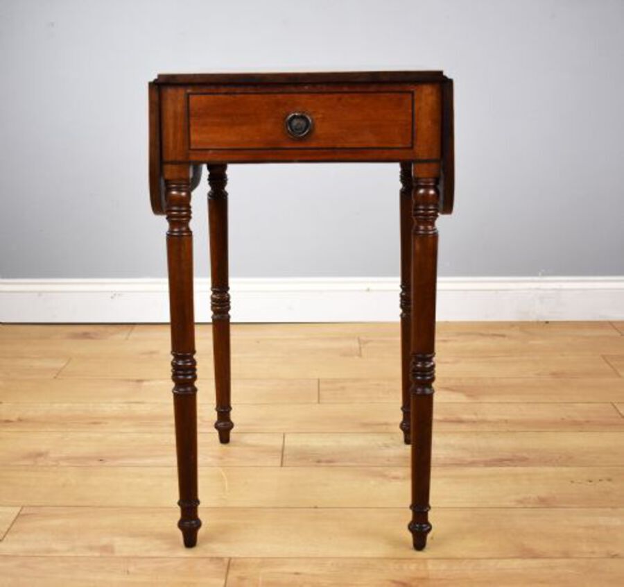 Antique Victorian Mahogany Pembroke/sewing table