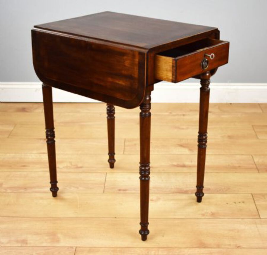 Antique Victorian Mahogany Pembroke/sewing table