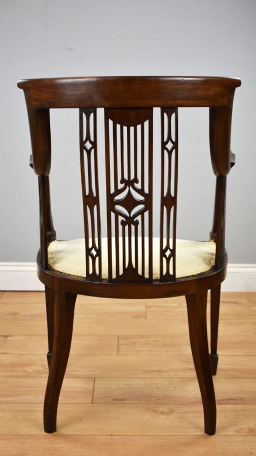 Antique Edwardian Mahogany Desk Chair